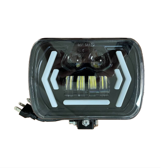 Фара п/туман ПРЯМОУГОЛЬНАЯ 6 линз G0306 LED 2х режим с ДХО G0306 Фара п/туман ПРЯМОУГОЛЬНАЯ 6 линз G0306 LED 2х режим с ДХО G0306