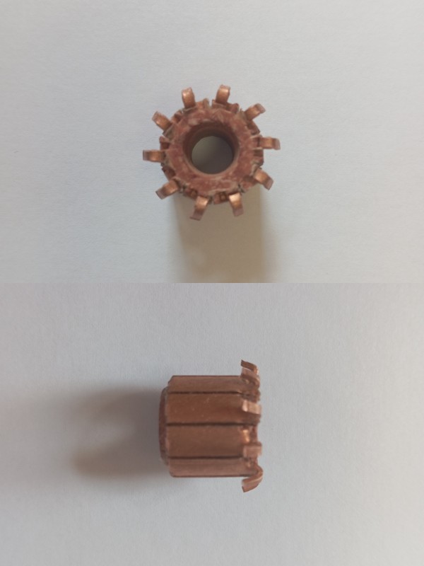Коллектор электродвигателя отопителя МЭ-236 10 зубьев Коллектор электродвигателя отопителя МЭ-236 10 зубьев